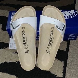 NEW Birkenstock Madrid Birko-Flor Women’s white!